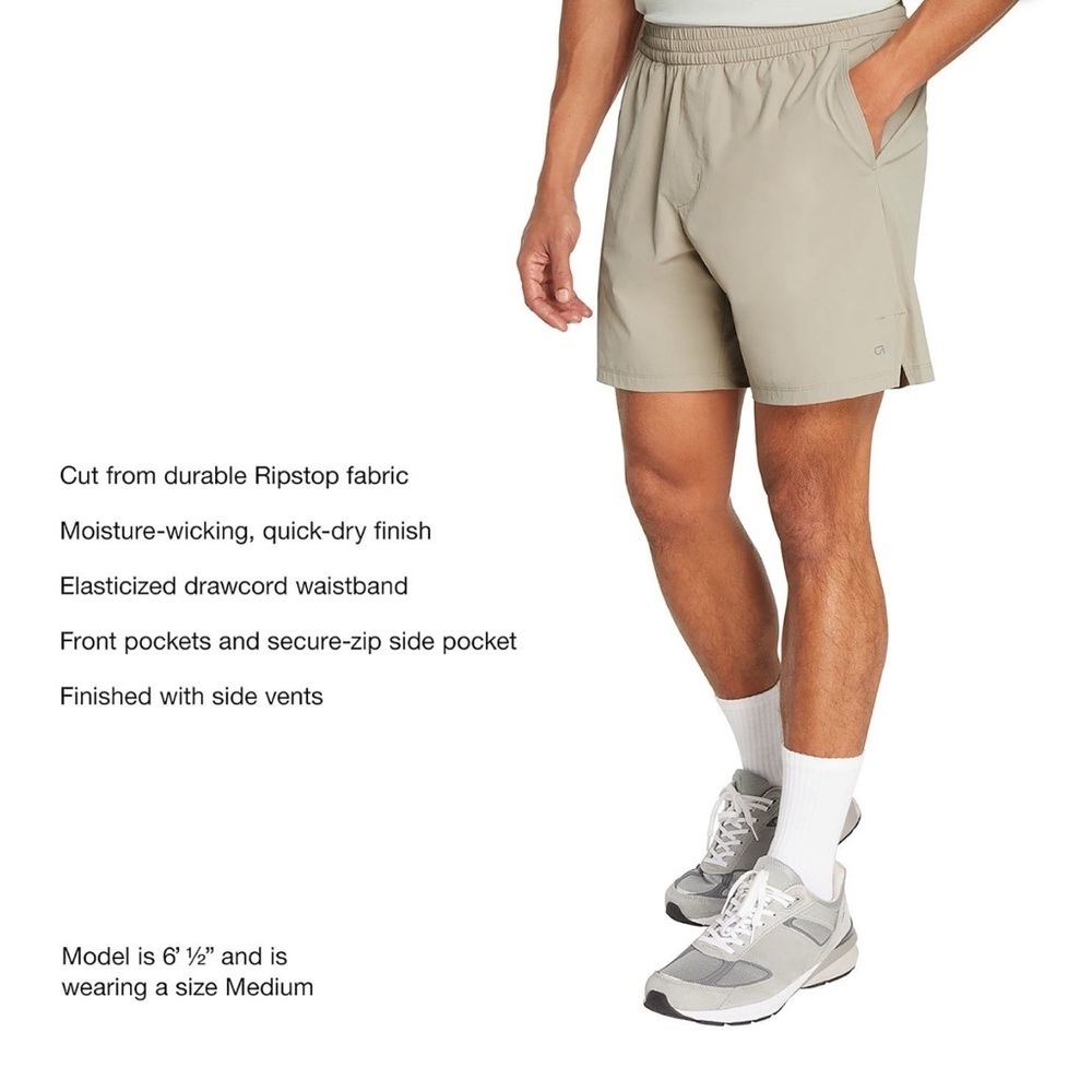 Men's Tan Shorts - Picture 3 of 6